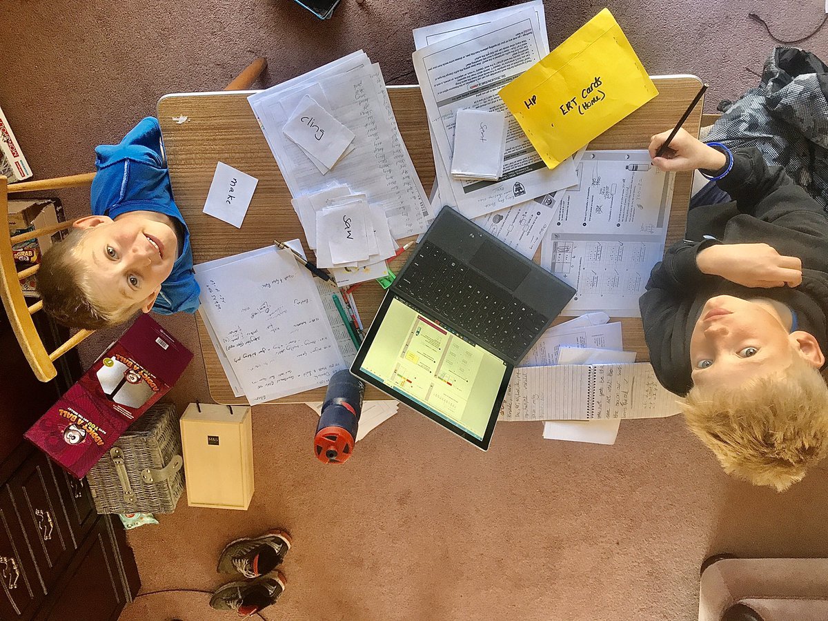 pither_s's tweet photo. Return to school day !!!@Reginald_Elton not sure the table should be like this on day one https://t.co/B3VqsFmFei