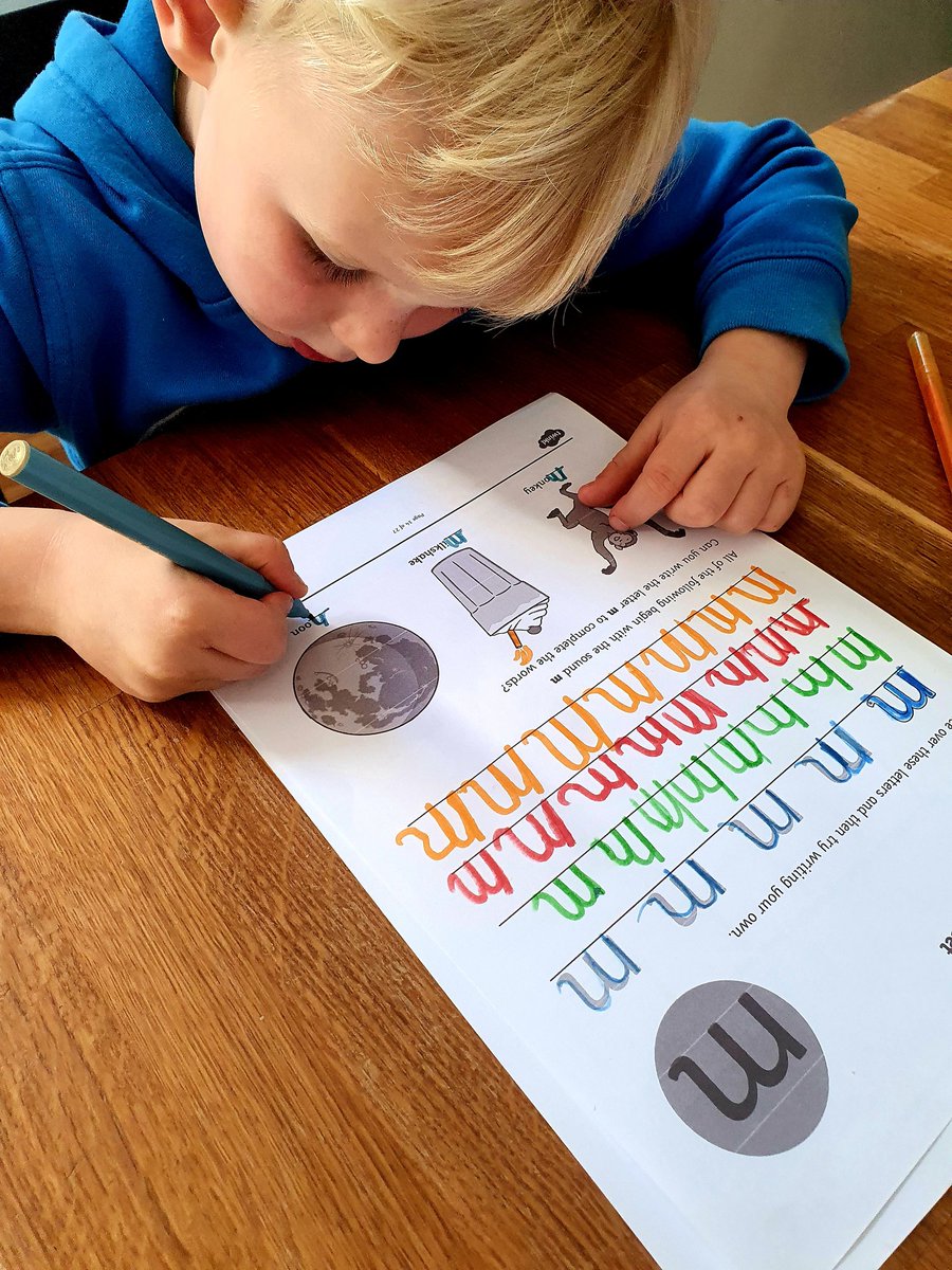chamberlain2014's tweet photo. Oscar did some adding up and practised letters 'm' and 'l' this morning. https://t.co/xeaYiqRmHH