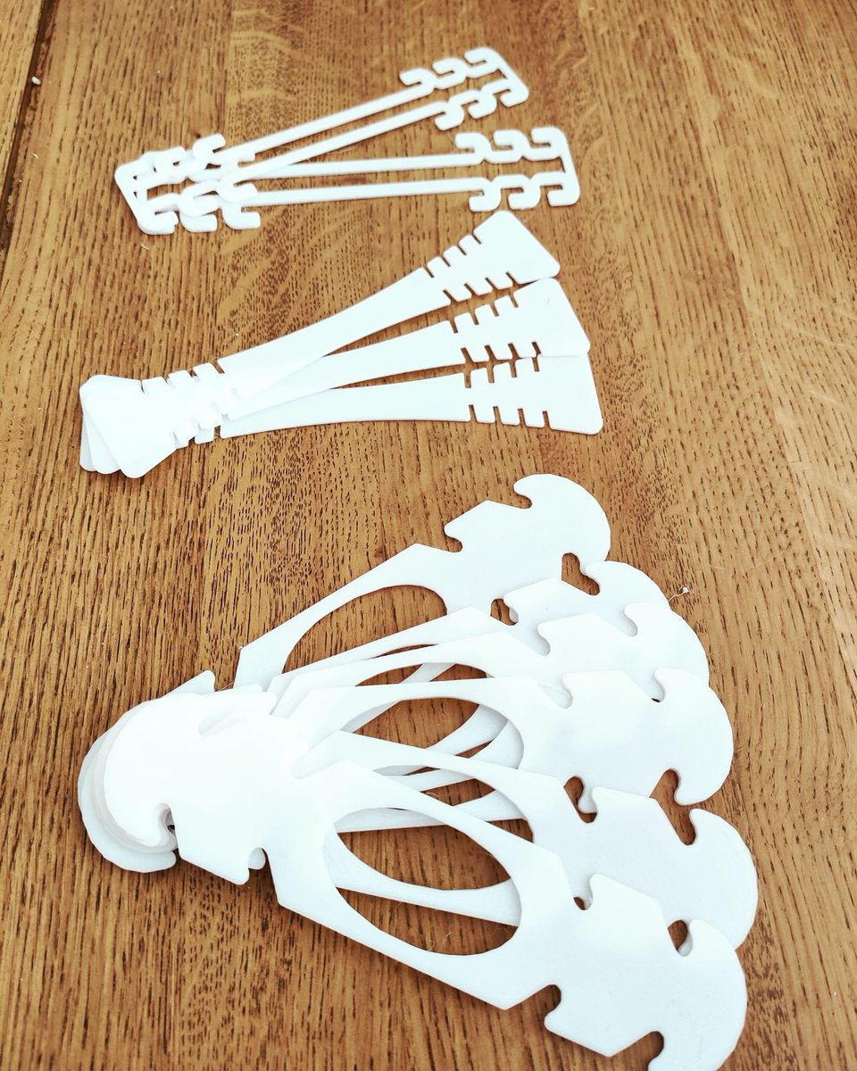Cache_and_Carry's tweet image. At the moment though we are printing requested medical aids for the local health service.
Once we're satisfied that we've met demand, we will revert back to printing geocaches. We will be trying out a new filament for us, PETG, which will be more durable and give better results