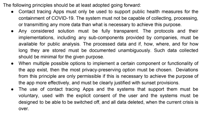 carmelatroncoso's tweet photo. Open letter: open, transparent and private-by-design COVID-19 contact tracing systems are needed. Centralization must be avoided to limit surveillance and repurposing. Signatories: 300+ scientists from 25+ countries

https://t.co/y803WQ0nV6 https://t.co/h17AQcCrzm