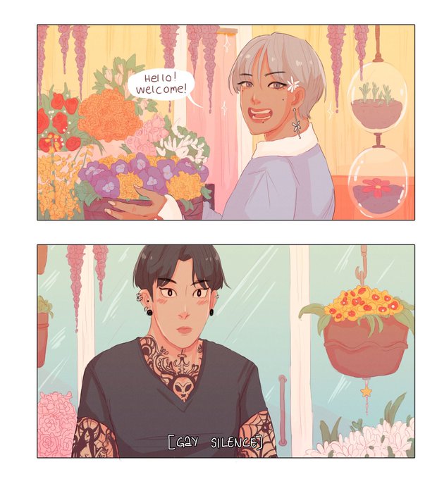 florist au 2018 -> florist au 2020 #taekook 