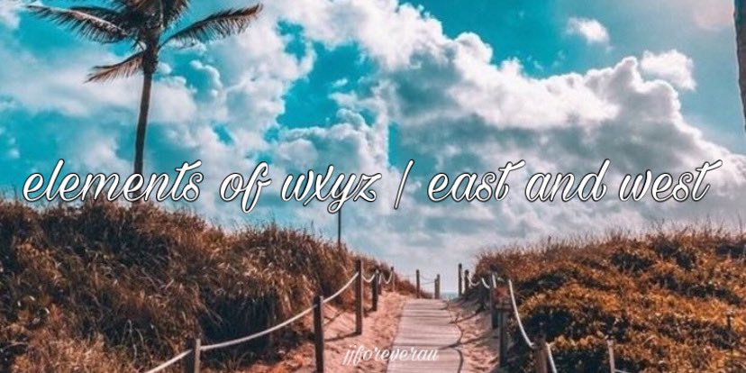 jjforeverau's tweet photo. jensoo au | elements of wxyz [1/3]

where East who travels a lot from the South meet West on the verge of breaking down in the North.

it feels good to be lost in the right direction but can they find their way home? https://t.co/geE6tqYCjq