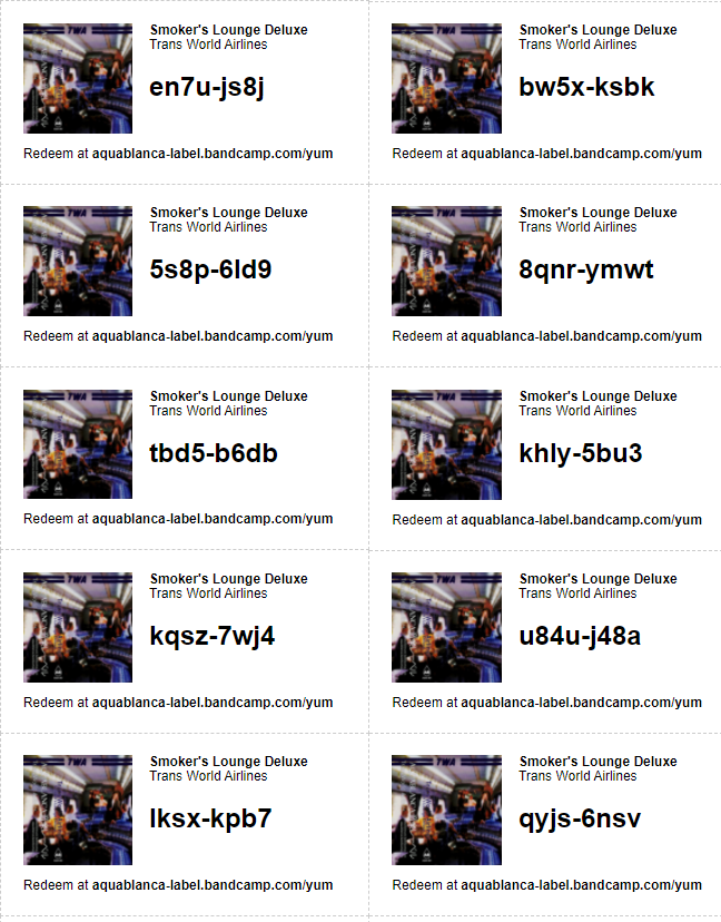 free download codes!
#bandcamp #vaporwave #downloadcodes