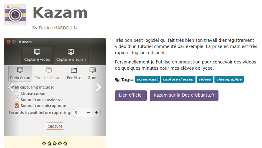 InstAgroFlorac's tweet photo. 📢 Comment faire un tuto en ligne? Enregistrer et commenter ce qui se passe sur votre écran, avec Kazam, l'outil de screencast de Linux. Rendez-vous à la #miniformation #Florac jeudi 23 avril à 11h. Connectez vous à zoom ➡️ https://t.co/dKYz4UoRCG https://t.co/MpjU9zcRNt