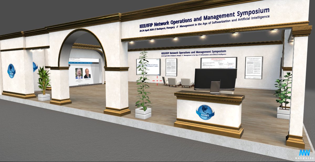 Come and join us this week at #NOMS2020 - IEEE/IFIP #Network Operations and Management Symposium - Budapest, Virtually!
Poster Session extra features by #MaxWhere.
Keynotes, Workshops, #SDN #AI #Security and more.