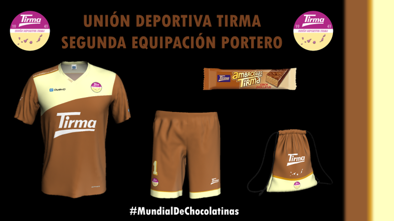 UDTirma's tweet photo. #MundialDeChocolatinas 

Prometimos usar las tres equipaciones en el encuentro y aquí tenemos el primer cambio tras el #TirmaChow. La UD Tirma estrena su equipación para los partidos que se juegan lejos de casa ✈️

#TirMaracanazo
#TirmaForever https://t.co/cwrc09fInk