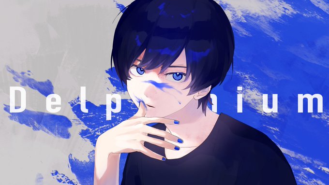 「black hair blue theme」 illustration images(Latest)｜20pages