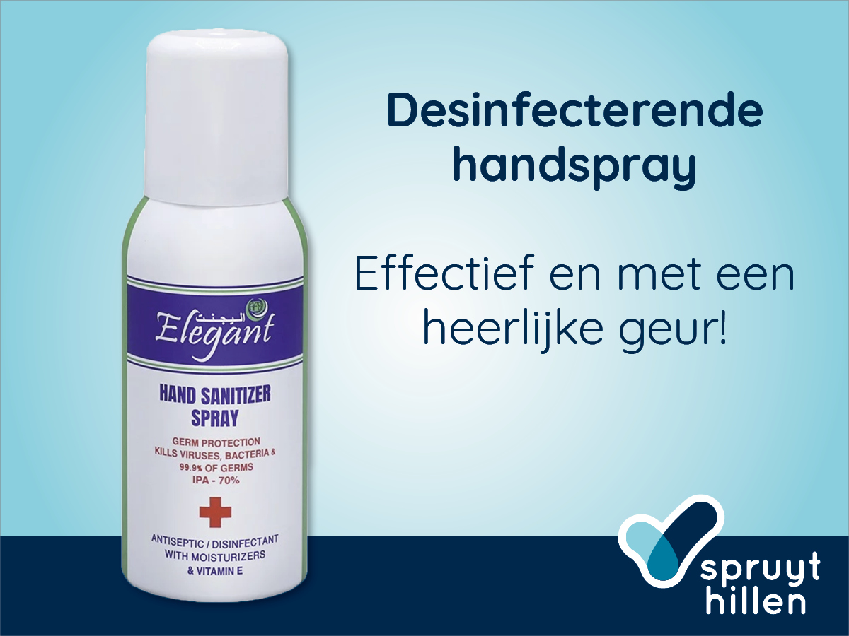 Uit voorraad leverbaar, desinfecterende handspray.
Met 70% alcohol een zeer effectieve manier om uw handen snel en hygiënisch te reinigen, zonder water en zeep.
Bestellen kan hier: bit.ly/handdesinfects…
#handhygiëne #desinfect #samenslimmerverder
