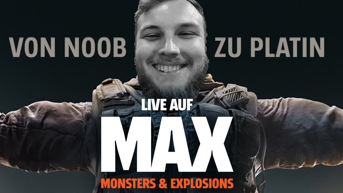 maxlivestream's tweet photo. 🚨 JETZT LIVE 🚨

ACHTUNG, ACHTUNG, HIER SPRICHT DIE NOOB-POLIZEI! WER @HeartshotMusic HEUTE IN SEINER NEUEN SOW ZU #RainbowSixSiege SIEHT: BLEIBEN SIE RUHIG, @Hungry_R6 MACHT IHN BESSER! NÜTZLICHE SKILL-HINWEISE SIND AUSDRÜCKLICH ERWÜNSCHT! #Werbung

💥 https://t.co/NGqFCYLyqc https://t.co/hKkEkGd7Of