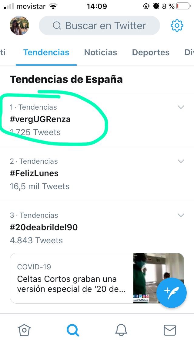 ClaraJusti's tweet photo. Me descojono somos TT en España #vergUGRenza https://t.co/4ZZFI3hKiO