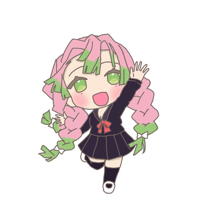 なぎさ✄フォロバ100％さんがTwitterに投稿した甘露寺蜜璃(鬼滅の刃)のイラスト。