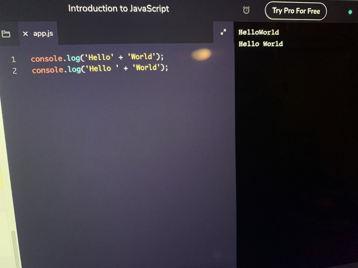 ashlebug's tweet photo. Day 14 of #The100DayProject - This week Iโm changing it up a bit by learning #javascript! ๐
After a wonderful day at @MCJSMelb last weekend just past, Iโm now inspired to learn more ๐ป๐ฉโ๐ป
#100DaysOfCode #codingnewb https://t.co/13wgBIkP2z