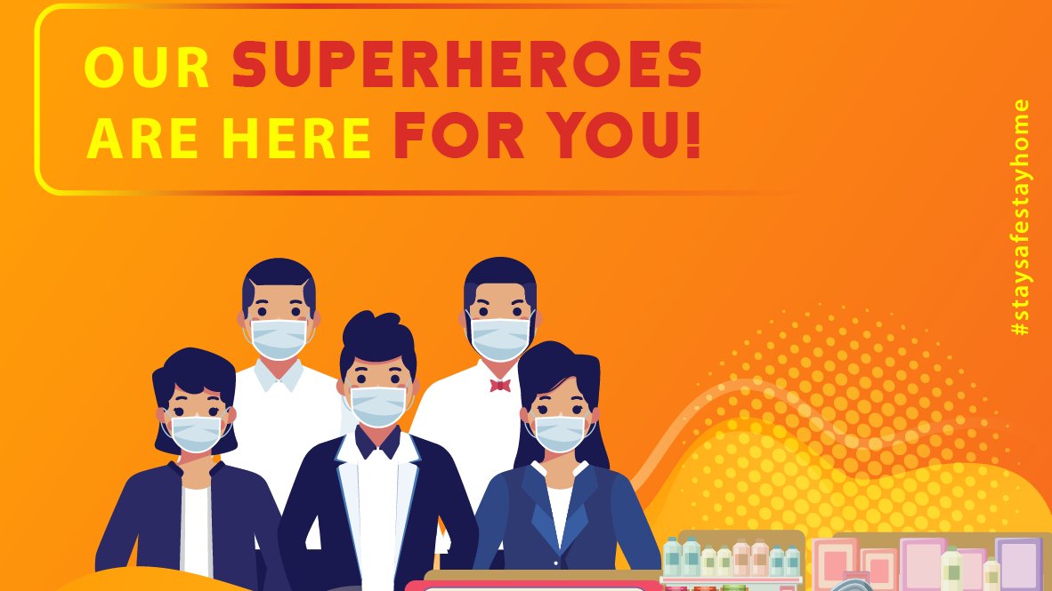 SodhisSuper's tweet photo. We thank our SUPERHEROS at SODHI'S who have all provided their best services and continued support to the customers.

#indiafightscorona #indiafightcovid19 #indiafightcoronavirus💪 #lockdownextended #stayhome #staysafe #stayhealthy #stayhomestaysafe #mask #senitizer https://t.co/lKST41Xh8k