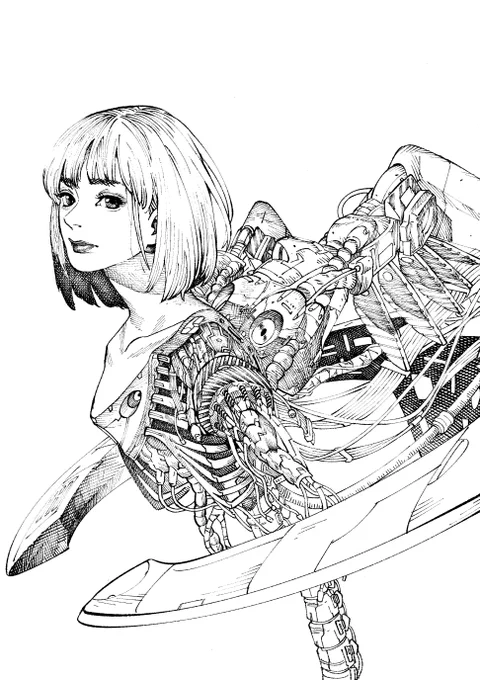 #絵描き繋がれ 
大﨑先生から@oosakitakaneko 
あれしてくれたよ。
足湯さん@ashley_asiyu
にまわすよ。 