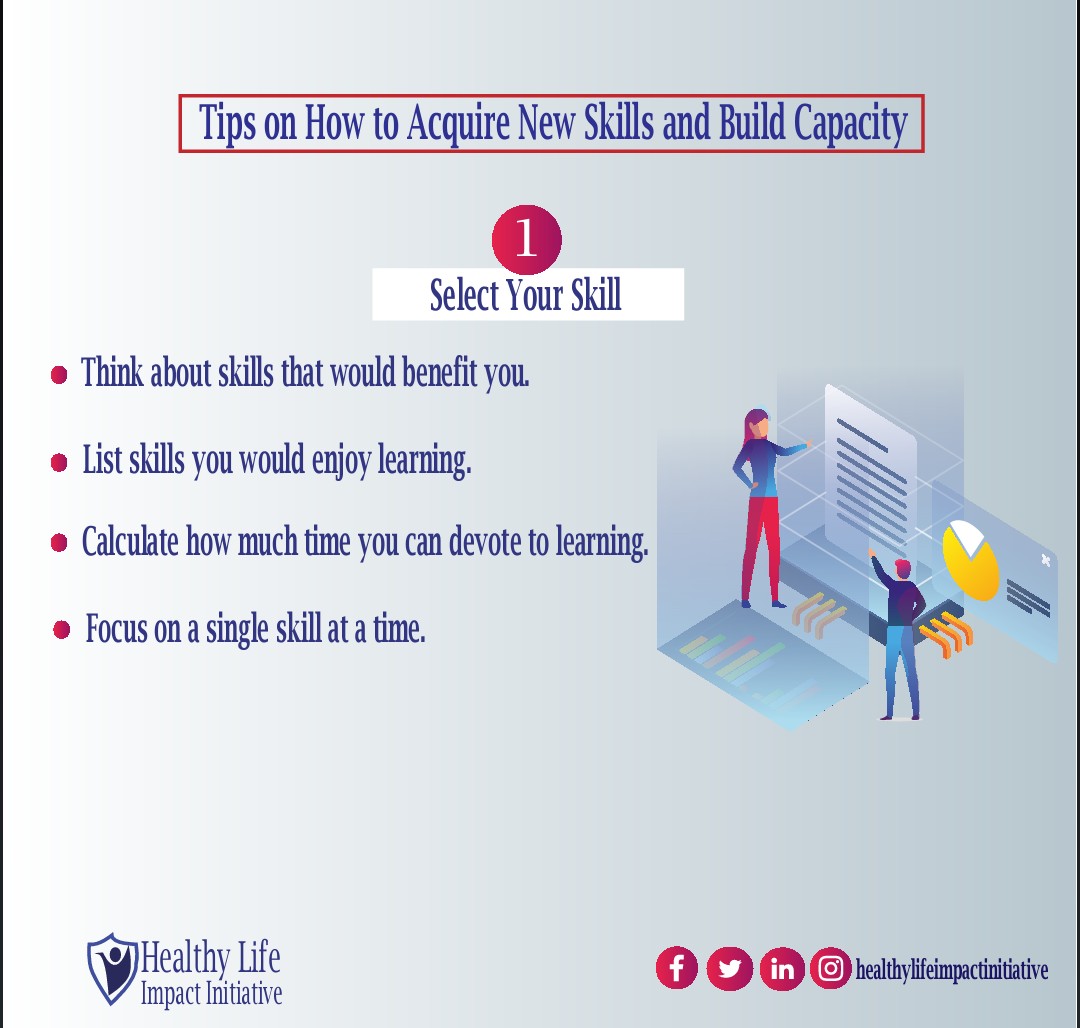 LifeInitiatives's tweet photo. Identify the New Skill that will increase your net worth and also give you an edge in your chosen career. 

Build capacity, Maximize this Pandemic period. 
Stay Safe, Stay Home.

#capacitybuilding #COVID19 #healthylifestyle #staysafe #stayhome https://t.co/hFZkyDzl3D