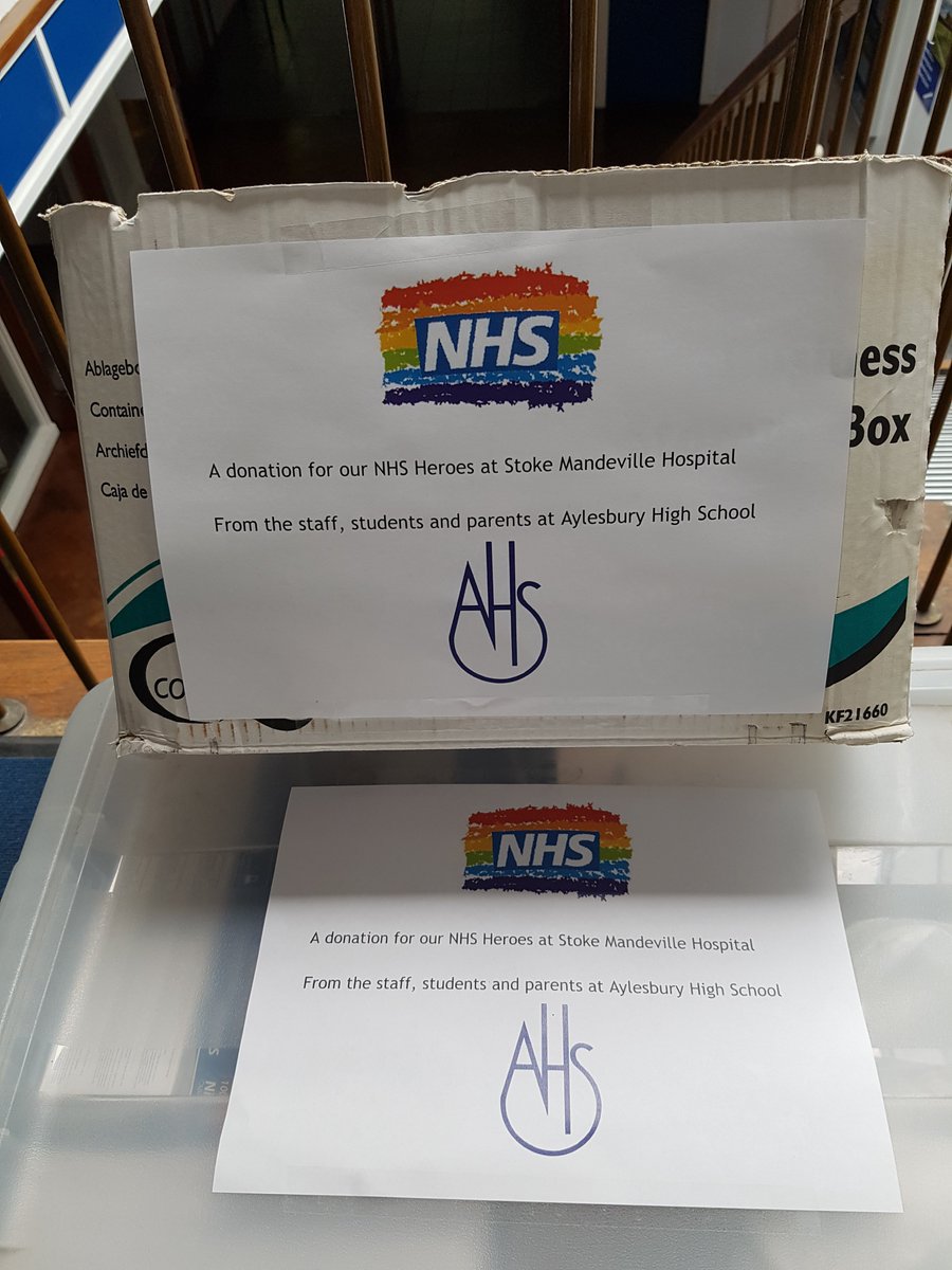 Aylesbury High (@aylesburyhigh) on Twitter photo More science equipment off to our NHS heroes this week <a href="/BucksHealthcare/">Buckinghamshire Healthcare NHS Trust</a> #NHSThankYou More science equipment off to our NHS heroes this week <a href="/BucksHealthcare/">Buckinghamshire Healthcare NHS Trust</a> #NHSThankYou