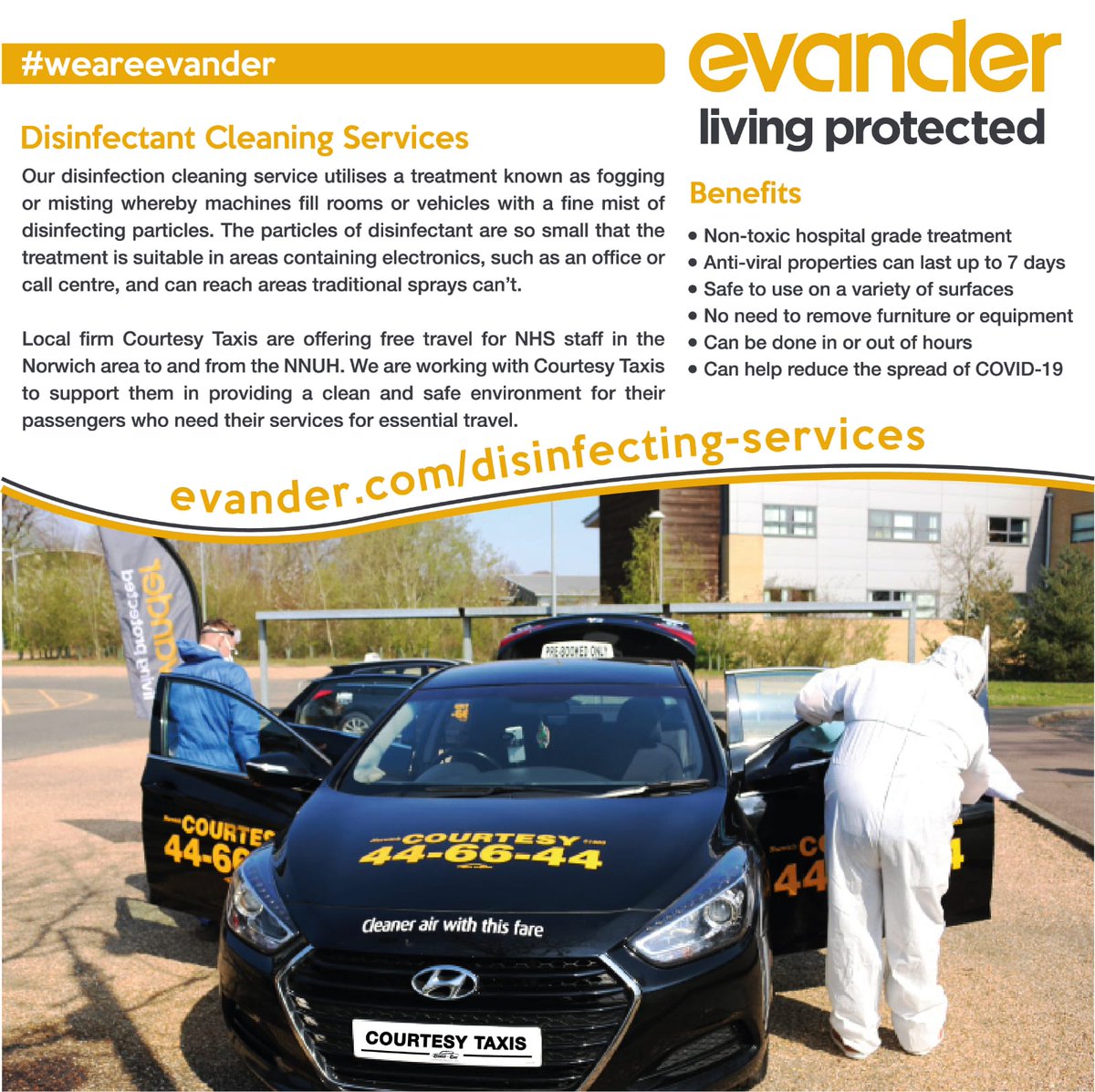 CourtesyTaxis's tweet photo. Thank you evander for your continued support helping us help the NHS #resilience https://t.co/xjsLdpgEF6
