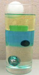 SciHeathfield's tweet photo. Density. Use at least 3 different liquids to make a density column. Can you drop some objects, so they rest at different levels? #scienceathome https://t.co/LNcNL3Xmmj
