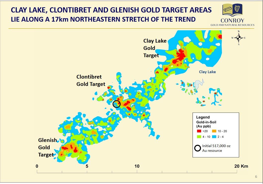 Conroy Gold And Natural Resources On Twitter Cgnr Gold Conroygoldplc 𝐆𝐨𝐥𝐝 𝐓𝐚𝐫𝐠𝐞𝐭𝐬 Clay Lake Clontibret And Glennish Gold Target Areas Lie Along A 17km Northeastern Stretch Of The Trend Conroygoldplc
