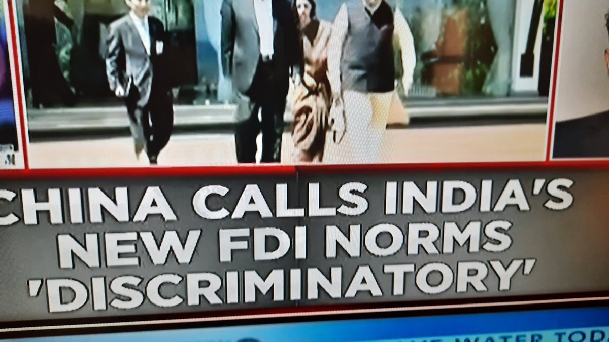 sukanyaiyer2's tweet photo. #WuhanCoronaVirus
Chins Responds to Indias New FDI Norms..with Neighbours
China Responds --India wl Rejig Discriminatiory Practices
This was a Predictable Responsible..req @HMOIndia to look into #BYJUs, #Zomato, #BigBasket, #Oppo #1Plus #HUAWEI #TikTok all Investments https://t.co/YisaNb5ymP