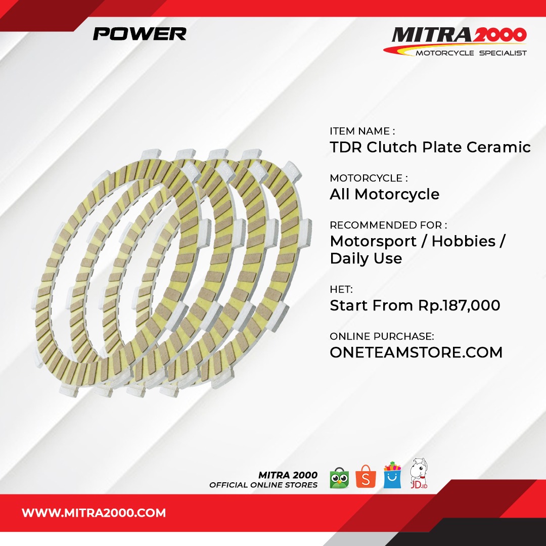 TDR_RACING's tweet photo. TDR Clutch Plate Ceramic made with high quality material. Increase acceleration and stabilise clutch frictions work, better durability in high temperature and steady work in any condition. https://t.co/KnZg8Reppa
.
#Power #ClutchPlateCeramic #Oneteamstore #NextLevel #LevelUp https://t.co/CfqLShVbyn