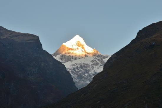 According to legend at the end of Kali Yuga, the Mountain Nara & Narayana will merge and block up the route to Badrinath.And the sacred shrine of lord badri would become inaccessible. Then lord Badrinath will appear and worship in Bhavisya Badri. @VertigoWarrior  @GSVKapoor