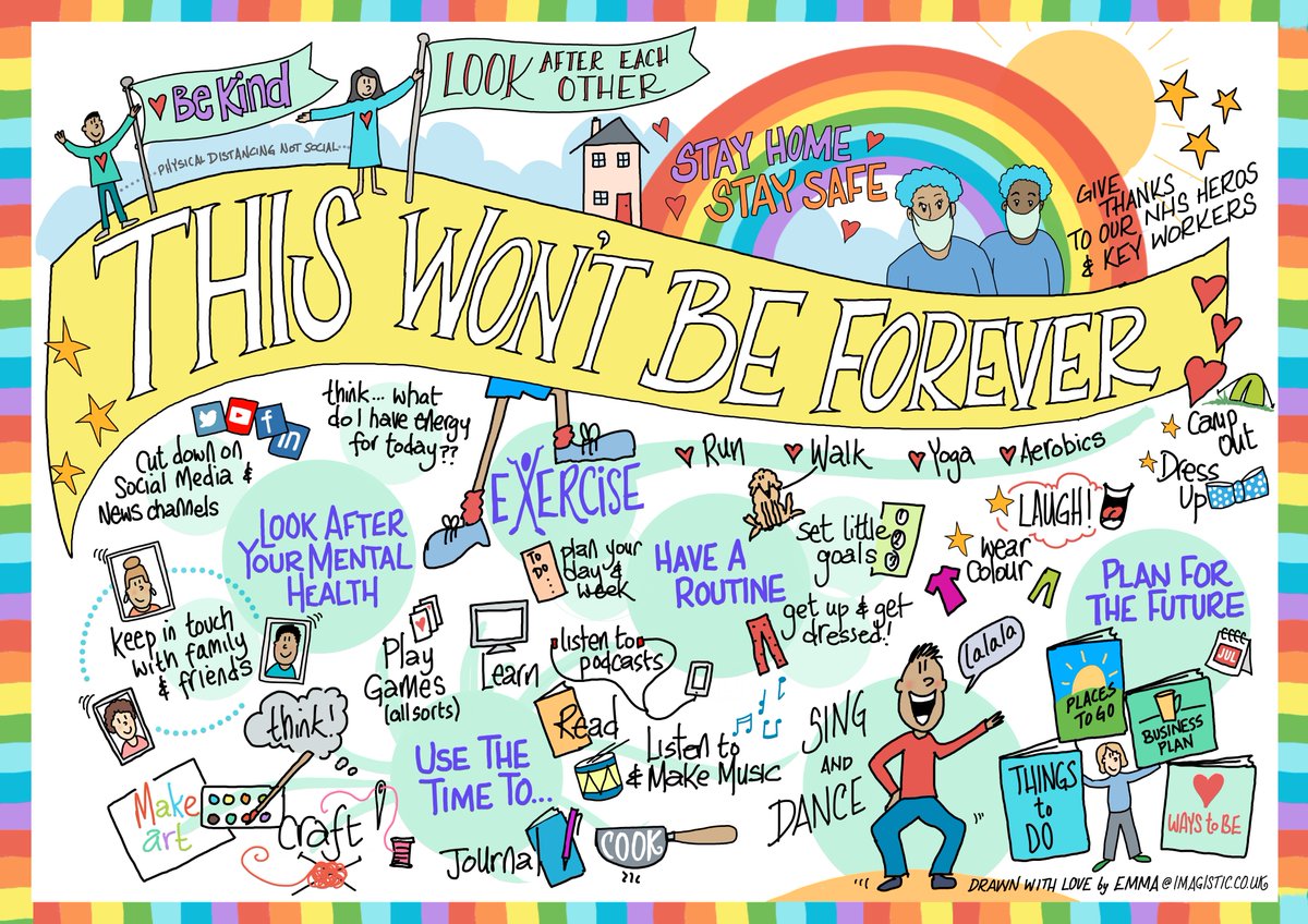 This won't be forever. Be kind, look after each other, give thanks, stay connected, keep active 🌈

Thanks to <a href="/imagistical/">Emma Paxton</a> for the inspiring image 🙏