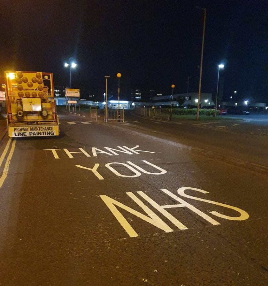 Our white-lining teams were busy at <a href="/NHSaaa/">NHS Ayrshire & Arran</a>  hospitals at Crosshouse and Ayr this weekend <a href="/sahscp/">South Ayrshire Health and Social Care Partnership</a> <a href="/southayrshire/">South Ayrshire Council</a>