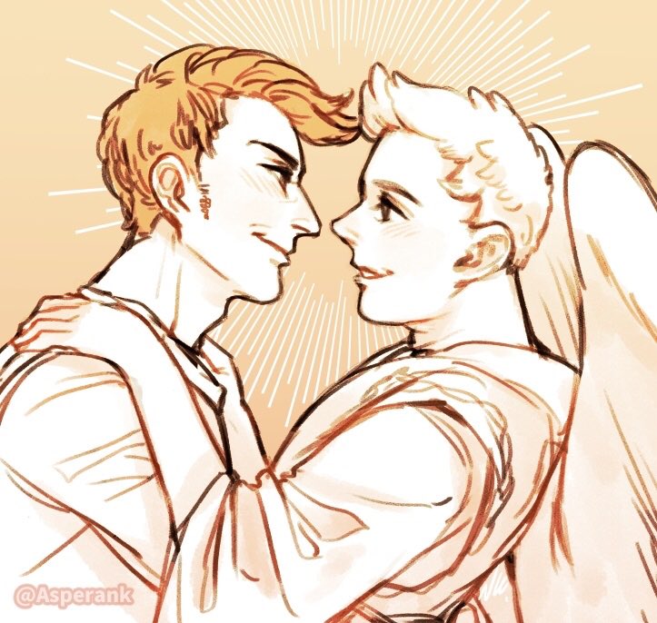 NK_asperako's tweet photo. #ineffablecouple #goodomensau #femaziraphale #Crowley
#ineffable18century
“My love for you is far longer than the long river of time, and it will never end.”
The 3-4 pic is a birthday gift for my dear friend on Plurk🥰❤️❤️❤️ https://t.co/t5hE24lEV4