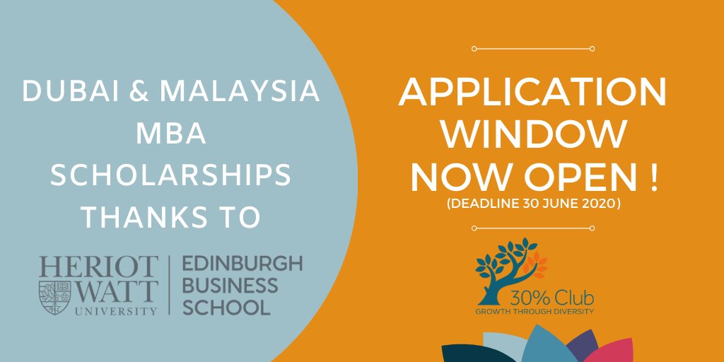 30percentclub's tweet photo. Application window for our @EBS MBA scholarships now open - full tuition covered! Based out of Dubai &amp; Malaysia, this @EBS_Global program blends key management disciplines with newly-developed courses in entrepreneurship. Detail here https://https://t.co/URxVUu9pjd @30PerClub_GCC https://t.co/HlgQqlymOp