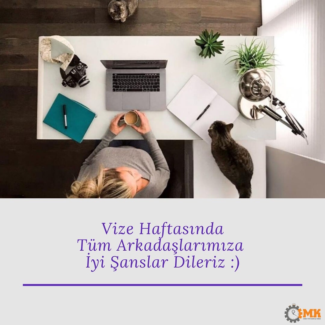 Vize haftasında tüm arkadaşlarımıza iyi şanslar dileriz :)
#kouemk
#koü #mühendis #endüstrimühendisliği #onlinesınav