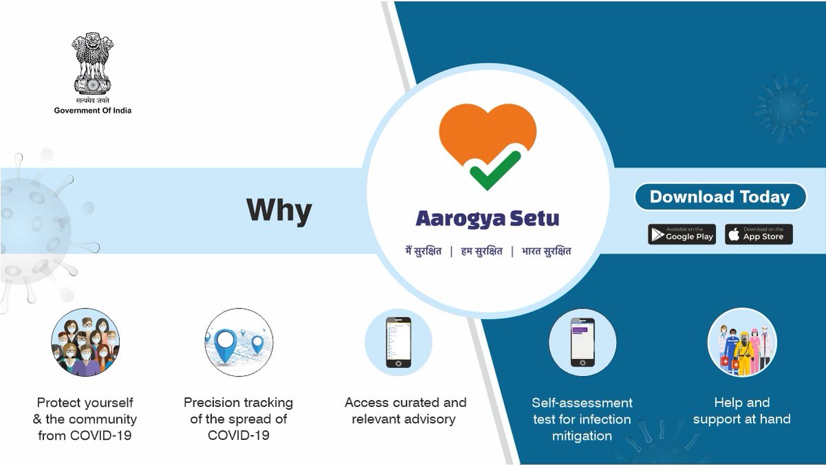 #AarogyaSetu is a simple, secure &amp; powerful app to ensure that you and your family are free from the danger of #COVIDー19. #IndiaFightsCorona 

Take a step closer towards combating #Coronavirus by downloading the #AarogyaSetuApp now at -bit.ly/3b7bMSN