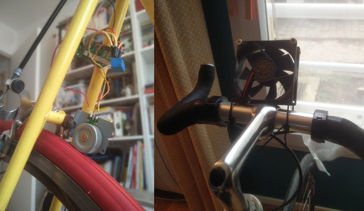 damienalexandre's tweet photo. #ConfinementJour35 MacGyver a besoin d'air sur son vélo d'appartement. #microHack #recyclage #velotaf
https://t.co/fJfISyfbkw https://t.co/QNUkhrPMZV