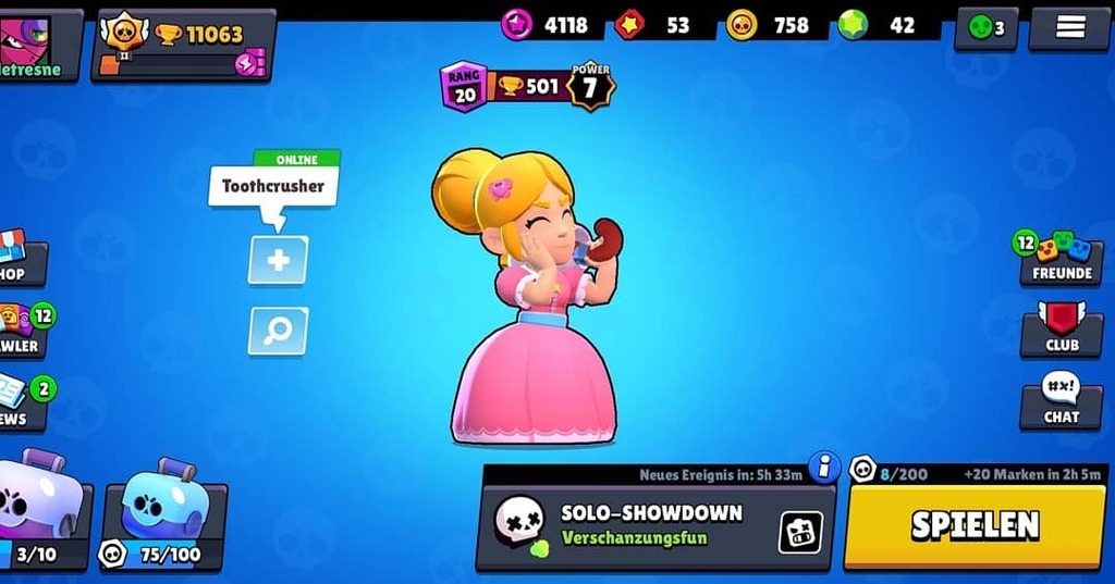 Netresne's tweet photo. There we go! Langsam aber sicher steigen meine Trophäen! •
•
• •
•
•
#bs #brawlstars #fun #checkoutmyyt #checkoutmytwitch #gaming #zocken #netresne #influencer #dailyinsta #dailyinstagram #contentcreator #gamer #yt #Youtube #Youtuber #supercell #mobile #nequintiiq #letsg… https://t.co/OOTjYtwXqp