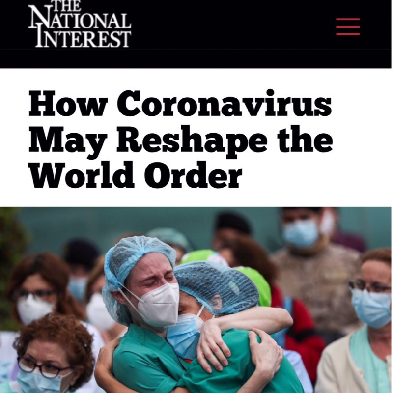 Katrin49558382's tweet photo. 🔺 # نشنالinterest:
"Corona is not only a disaster for the world's public health, but it will also change the face and #world_system. All sorts of diseases have changed the world in the past.#Covid_19 https://t.co/zj4APhT7SR