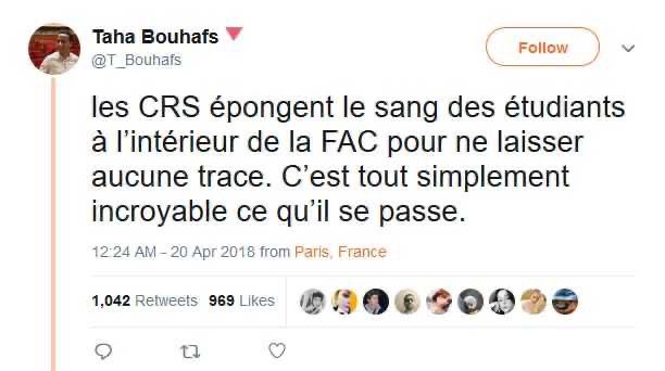 AlisonDlm's tweet photo. Il y a deux ans, le militant et candidat LFI Taha Bouhafs inventait un faux meurtre à Tolbiac. Aujourd’hui, il se prétend journaliste et parcourt la France à la recherche de fausses polémiques à créer.

Non, ce n’est pas une blague. Oui, il vaut mieux en rire qu’en pleurer. https://t.co/ezk0Ur4eqF