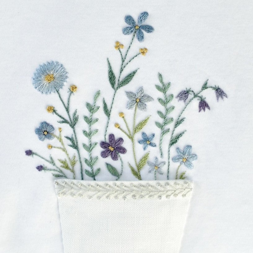 Uzivatel 花時間 Na Twitteru 花の刺繍 で服をセンスアップしてみませんか Tシャツに 花刺繍 とポケットをつけたら新鮮な表情に 四季折々の身近な花を刺繍した1冊 春夏秋冬 ボタニカル刺繍で彩る服と小物 から T Co Nbmwrxsoky ボタニカル刺繍 刺繍