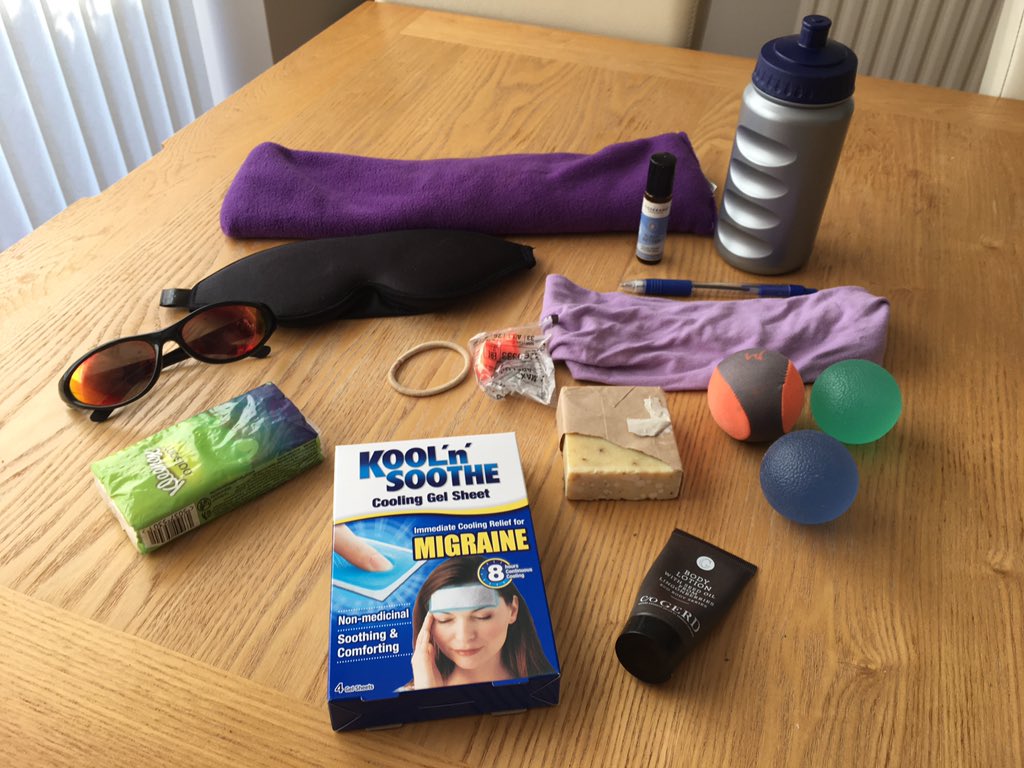 What is a soothe box? A soothe/sensory/calm down box is your very own tool kit to manage any distressing experience. It could by thoughts to self harm, anxiety, feeling overwhelmed or in my case migraines. Everything I need to get through is there in a box #mpftperinatal #RCOT