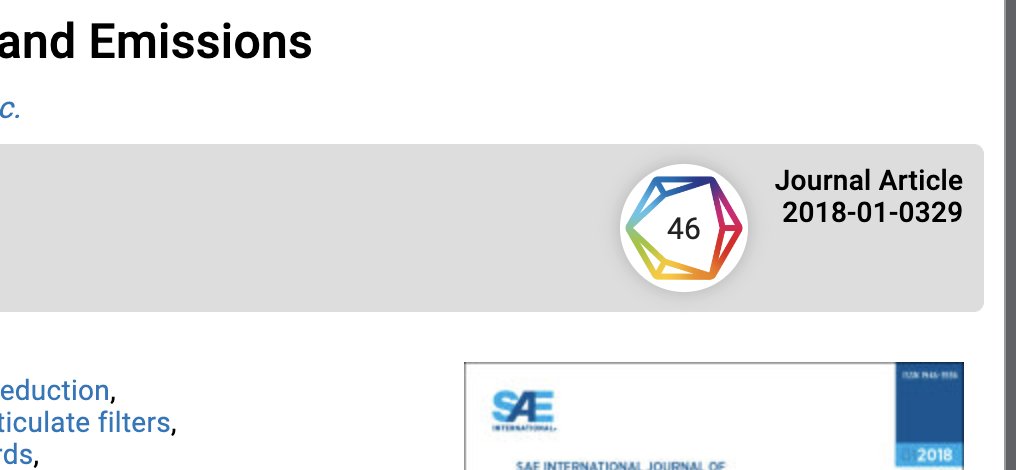 We're pleased that <a href="/SAEIntl/">SAE International®</a> have added the Dimensions badges to their publication pages, giving their users an easy way to check the number of citations for each article! ow.ly/vsnu50ziHan