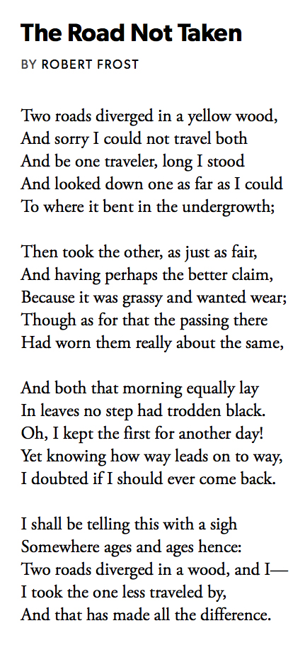 100 The Road Not Taken by Robert Frost, read by Eddie Redmayne #PandemicPoems  https://soundcloud.com/user-115260978/100-the-road-not-taken-by-robert-frost-read-by-eddie-redmayne