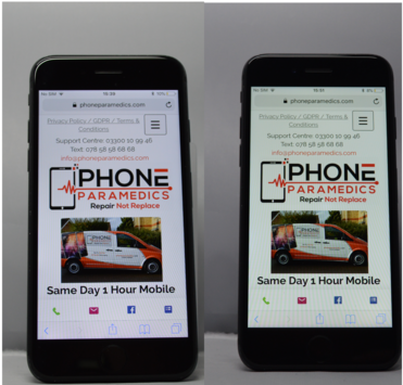 RepairNReplace's tweet image. We only fit quality screens, they cost a bit more but then your phone looks like new, you can see the difference here with a local competitors screen. #buyquality #repairnotreplace #weareopen