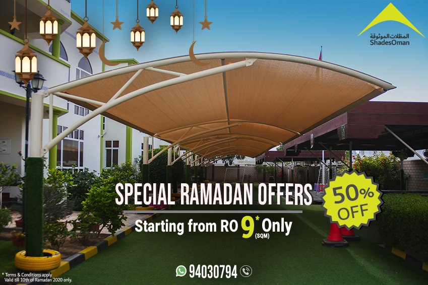 maskanoman's tweet photo. العروض رمضان خاص ٢٠٢٠
للحجوزات والتأكيدات حتى تاريخ ١٠ من شهر رمضان فقط
احصل على المظلة الآن
٥٠% خصم
يبدا من ٩ ريال عماني/= لكل متر مربع
المنتجات الأوروبية والأسترالية والولايات المتحدة
ضمان ١٠ سنوات
حسب الشروط والأحكام
للتصميمات والتفاصيل
الاتصال او واتساب
٩٤٠٣٠٧٩٤ https://t.co/WSP0w8gUAf