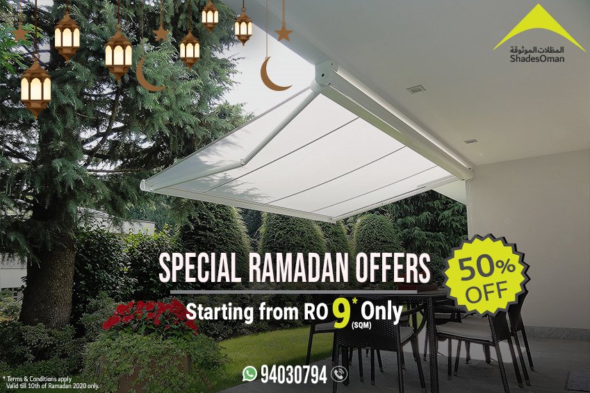 maskanoman's tweet photo. العروض رمضان خاص ٢٠٢٠
للحجوزات والتأكيدات حتى تاريخ ١٠ من شهر رمضان فقط
احصل على المظلة الآن
٥٠% خصم
يبدا من ٩ ريال عماني/= لكل متر مربع
المنتجات الأوروبية والأسترالية والولايات المتحدة
ضمان ١٠ سنوات
حسب الشروط والأحكام
للتصميمات والتفاصيل
الاتصال او واتساب
٩٤٠٣٠٧٩٤ https://t.co/WSP0w8gUAf
