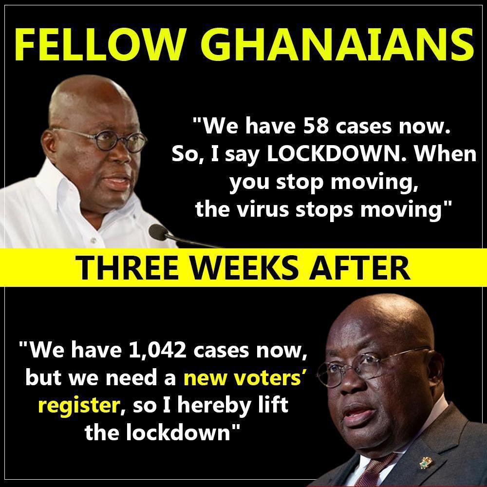 DzifaGUNU's tweet photo. Why all these flip flopping? #VotesOverLives https://t.co/7gng1y5awf
