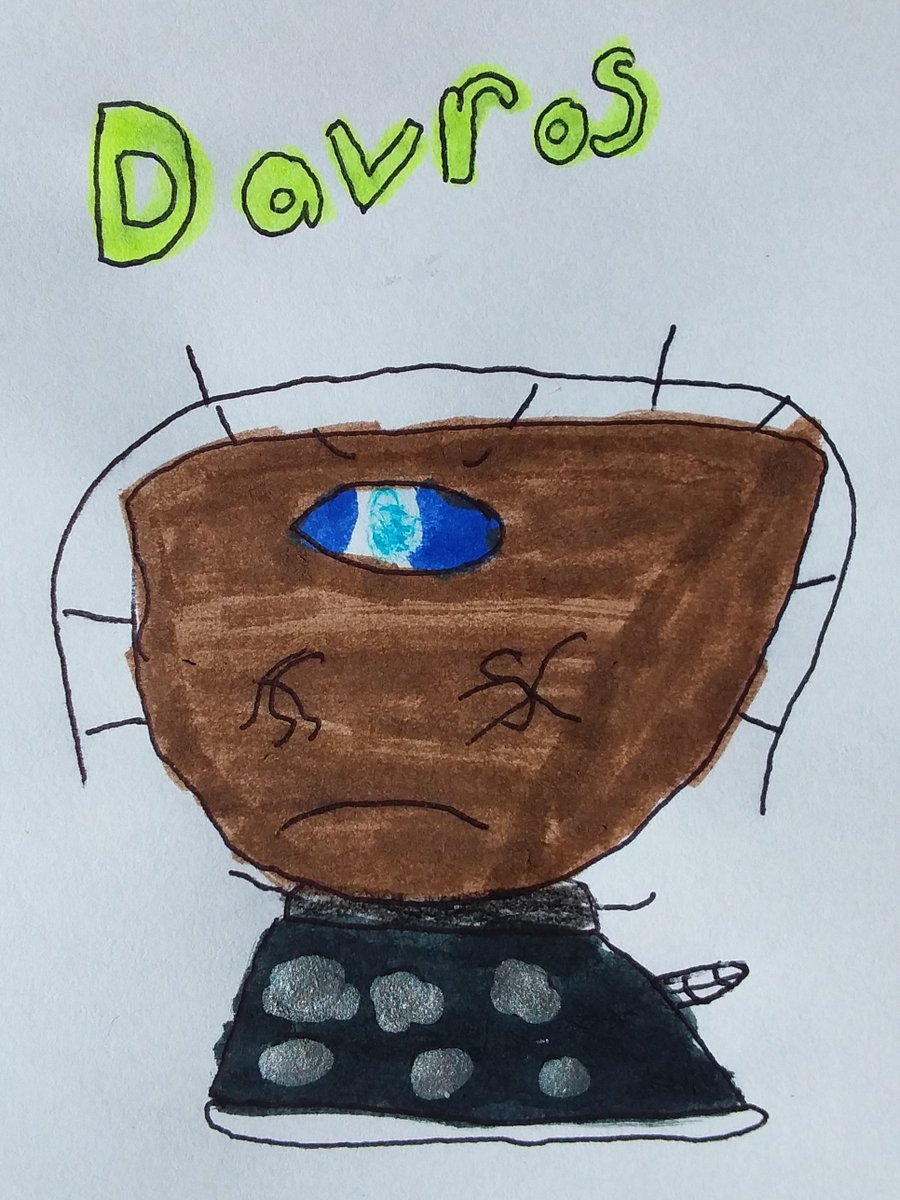 The morning after #SubwaveNetwork
#Davros by 8-year-old Angus
#DoctorWho
