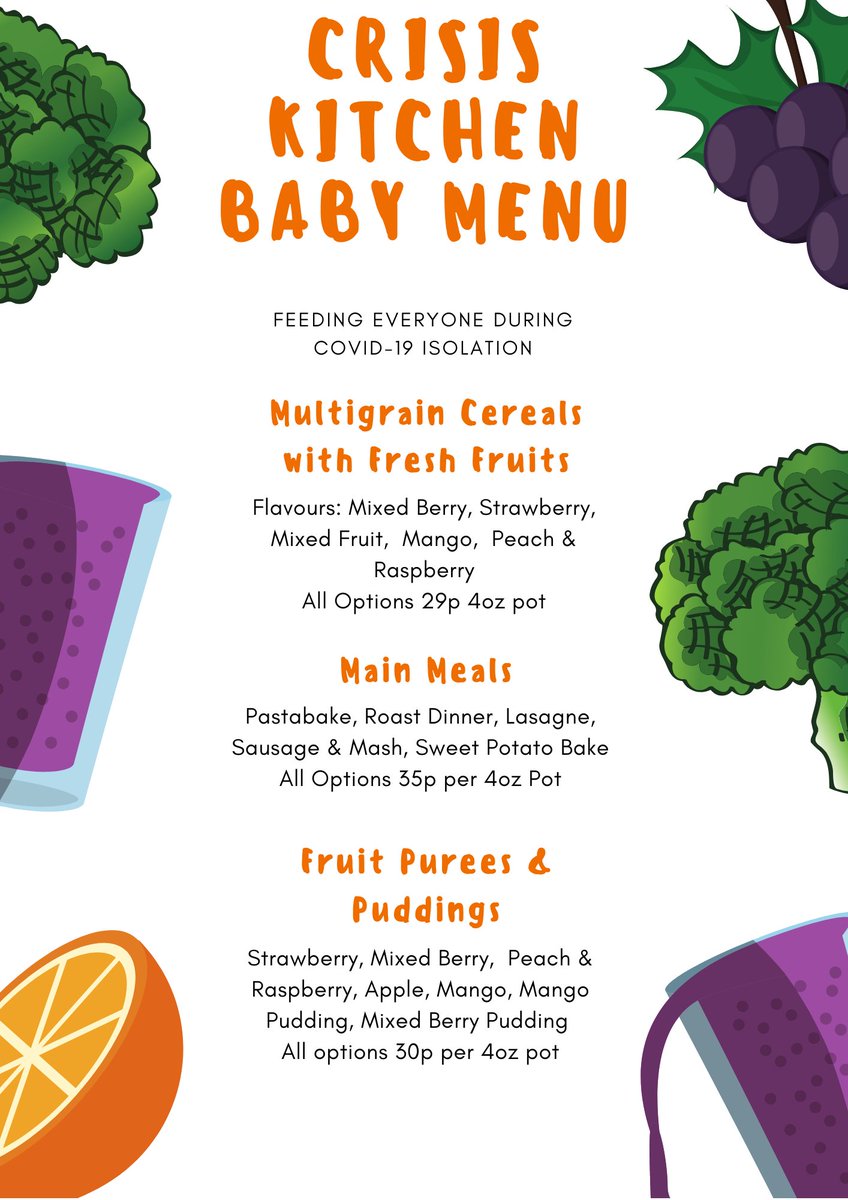 CrisisKitchen's tweet photo. This weeks Menu! 

Orders deadlines:
Tuesday 10pm for Thursday Deliveries
Friday 10pm for Sunday Deliveries

#DoingGoodThroughFood #Covid_19 #CommunityCare #Ashford https://t.co/1dW8LfJaQn