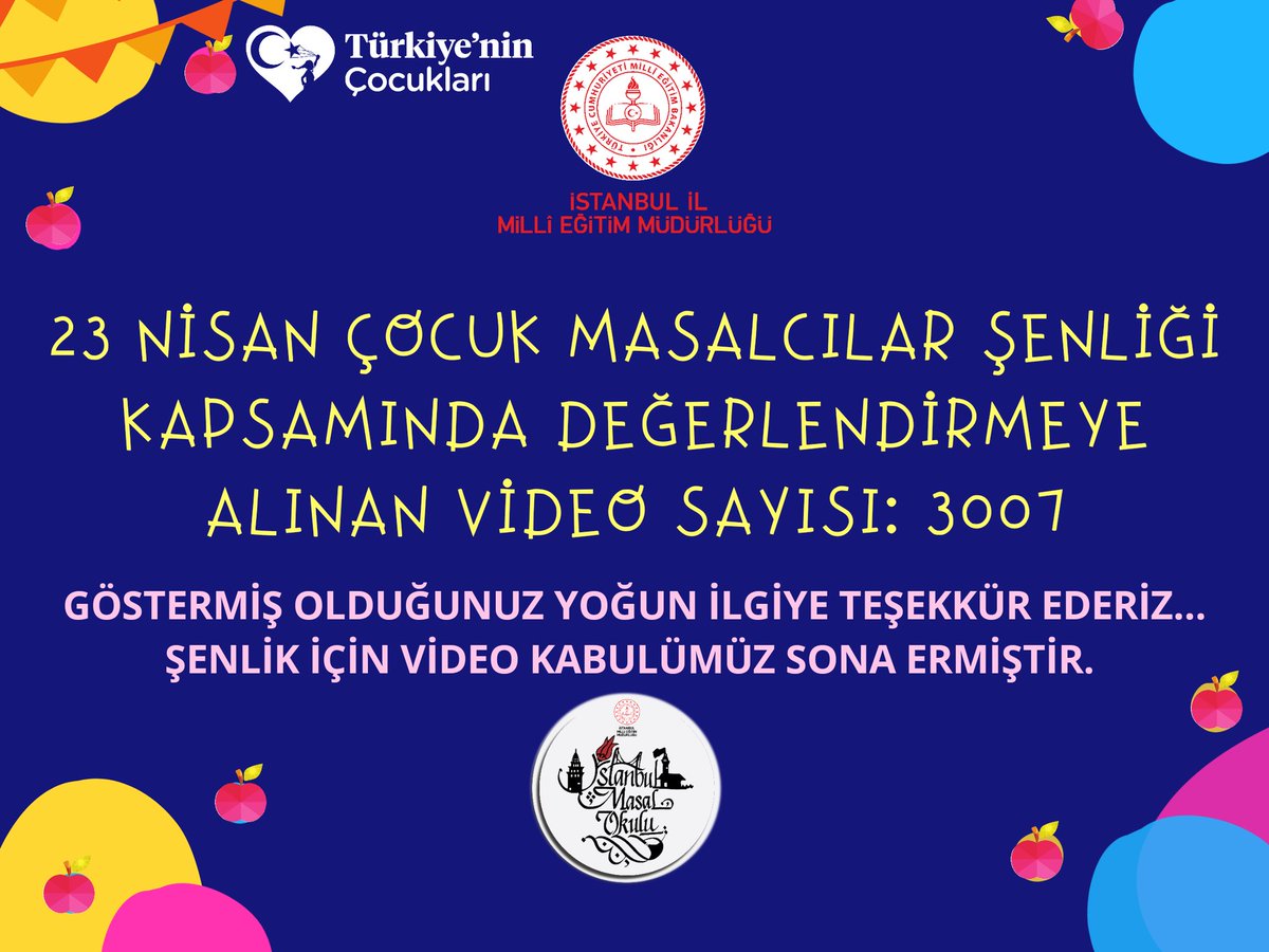 istmemmasal's tweet photo. Şenliğimize göstermiş olduğunuz yoğun ilgiden dolayı teşekkür ederiz. 🍎🍎🍎

@ziyaselcuk @tcmeb @memleventyazici @istanbulilmem @OzilLevent @ist_arge https://t.co/SJsipxuOgX