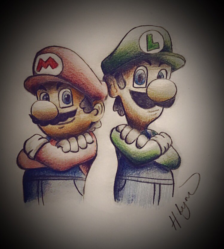 Another one for the collection #Marioandluigi #SuperMarioBros #StayAtHomeSaveLives #drawing