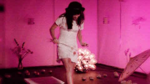 Possibly Maybe (1996)The video follows Björk as she's shown performing the song in various rooms. In each location she's dressed in a different way and interacts with different objects.