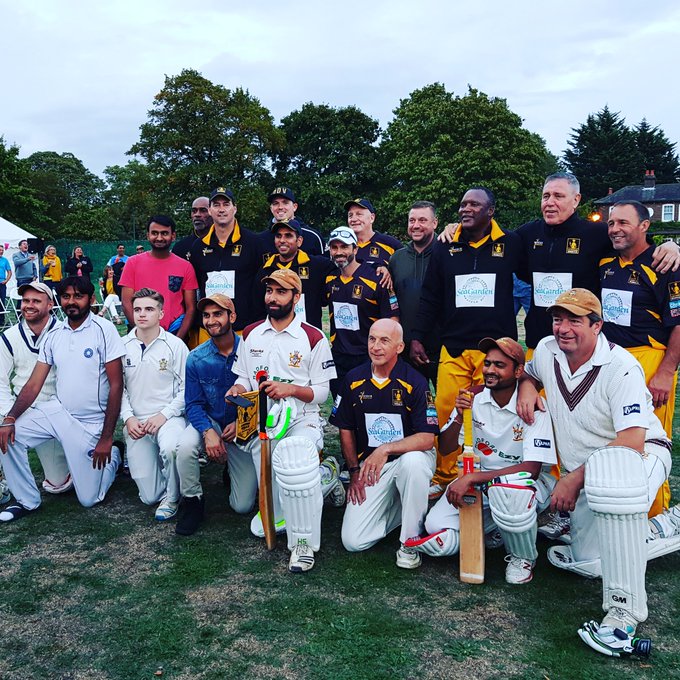 Celeb_FC's tweet photo. So how's your #IsolationLife going? #CelebFC Founder Karin is looking through #Photos of past #fundraiser events &amp; of our great supporters &amp; #Players &amp; is smiling! Who can you spot?  @LashingsWorldXI #CelebFCFamily  #CharityFootball #CharityCricket https://t.co/eQPWHFPRN2